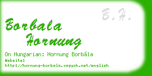 borbala hornung business card